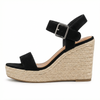 Women's Sandals Wedge Open Toe Ankle Strap Espadrille