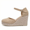 Women's Sandals Wedge Open Toe Slip On Espadrille