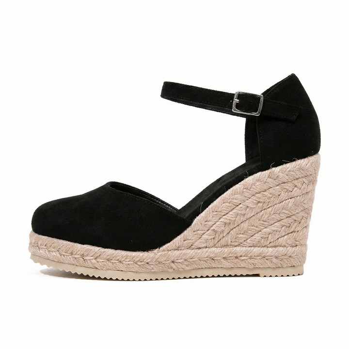 Women's Sandals Wedge Open Toe Slip On Espadrille