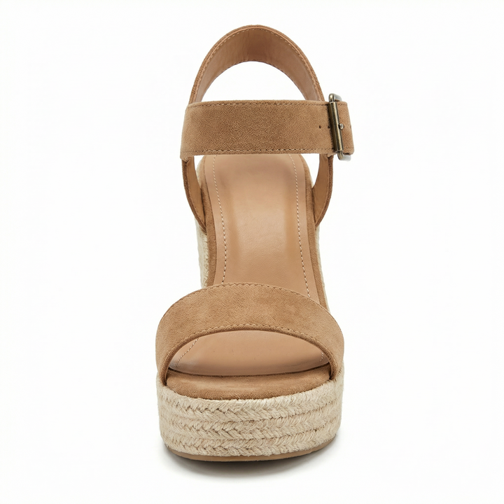 Women's Sandals Wedge Open Toe Ankle Strap Espadrille