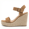 Women's Sandals Wedge Open Toe Ankle Strap Espadrille