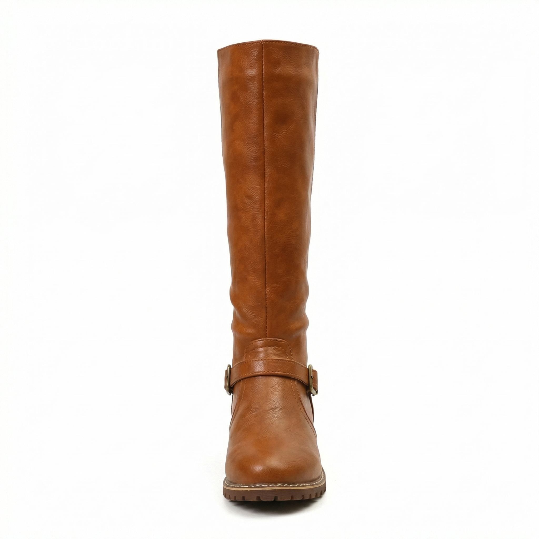 Women's Leather Boots Block Heel