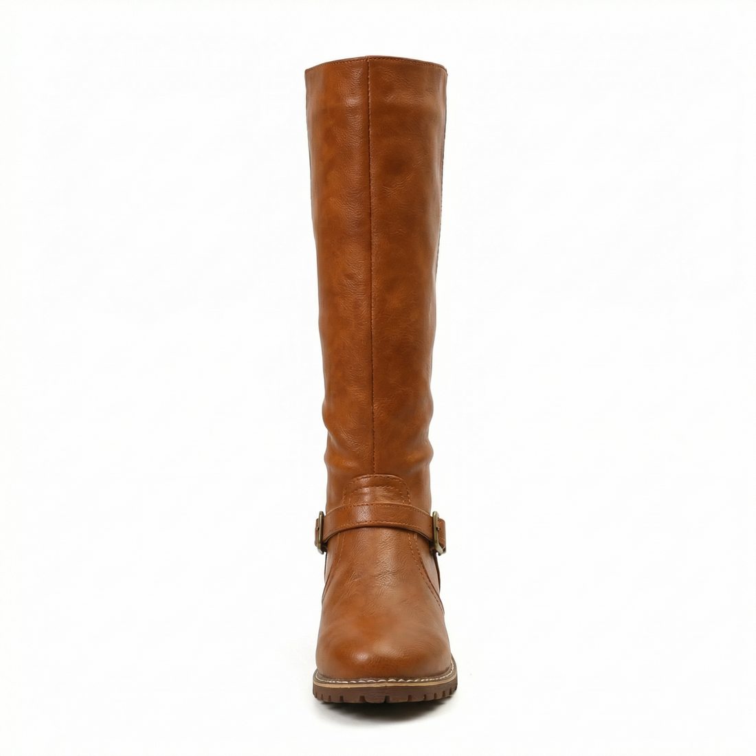 Women's Leather Boots Block Heel