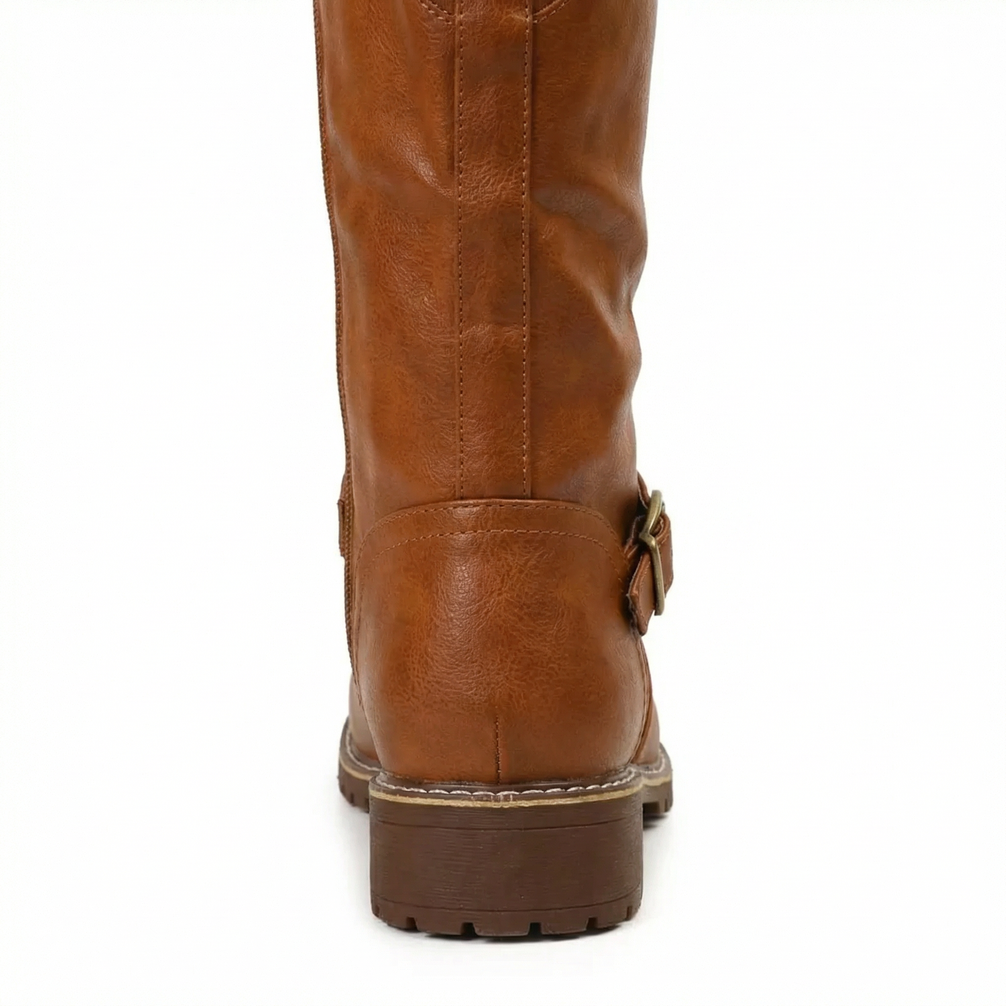Women's Leather Boots Block Heel