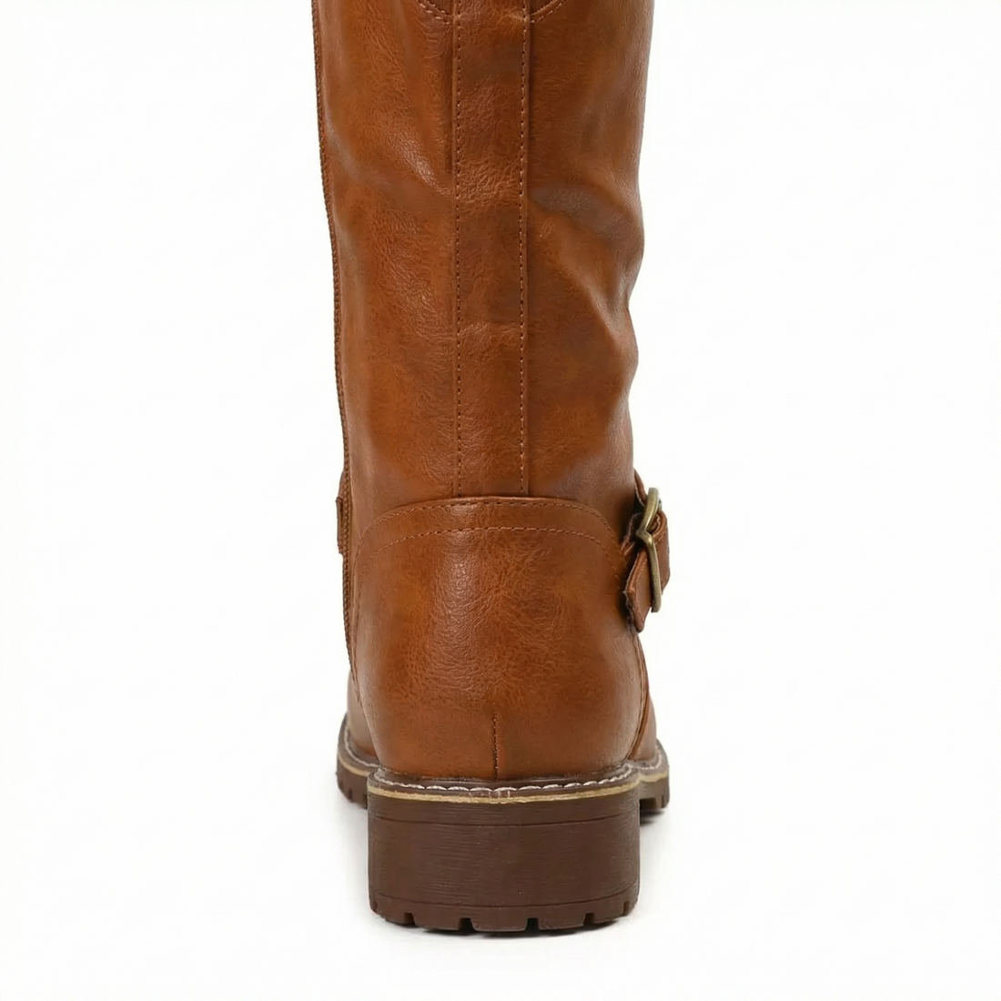 Women's Leather Boots Block Heel