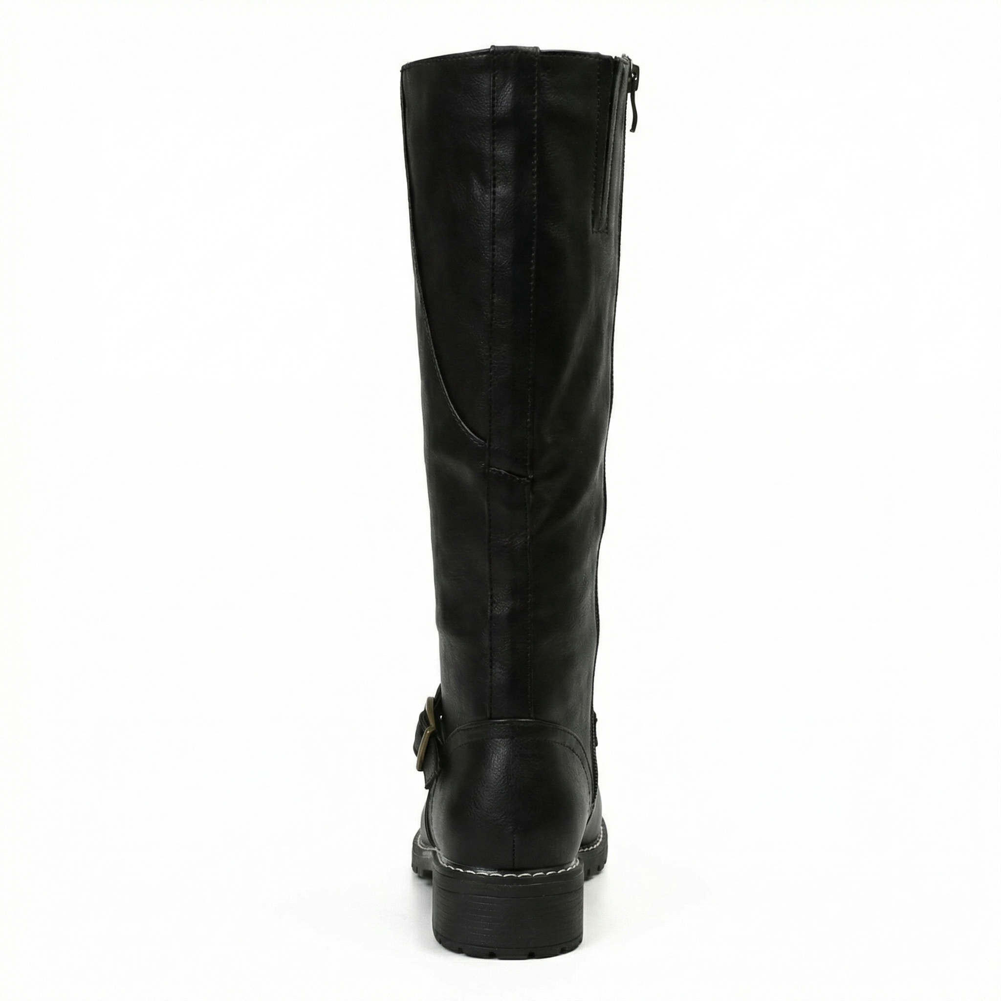 Women's Leather Boots Block Heel