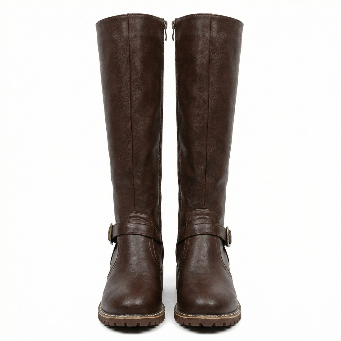 Women's Leather Boots Block Heel