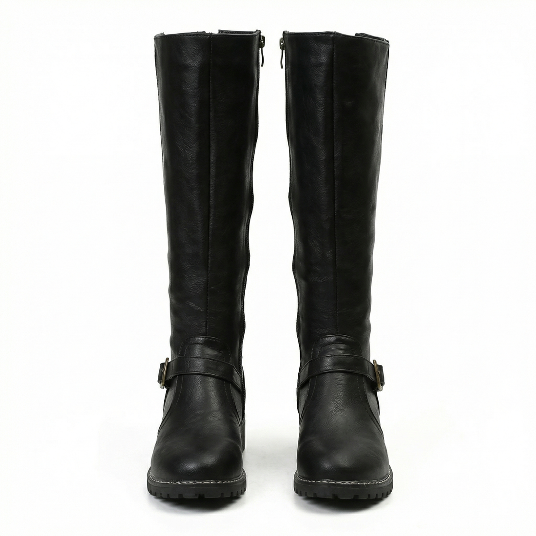Women's Leather Boots Block Heel